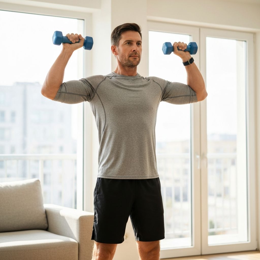 Dumbbell shoulder exercise